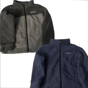 Columbia Charcoal and Navy Fleece Jackets